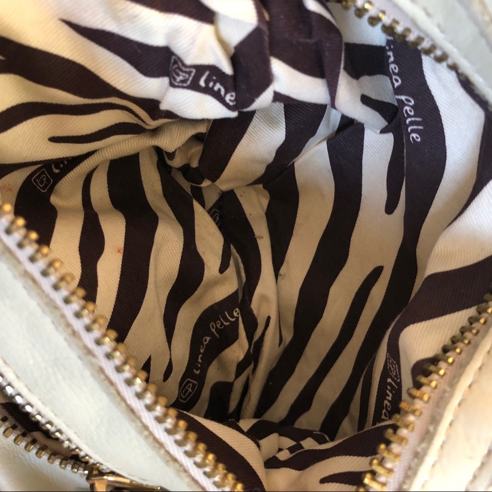 Linea Pelle cream designer soft leather bag - Picture 10 of 12